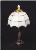 Tiffany Table Lamp - White Shade