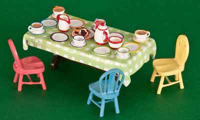 Tea Party (table, chairs, tea set)
